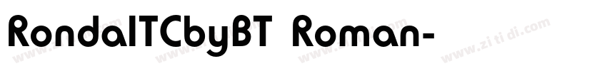 RondaITCbyBT Roman字体转换